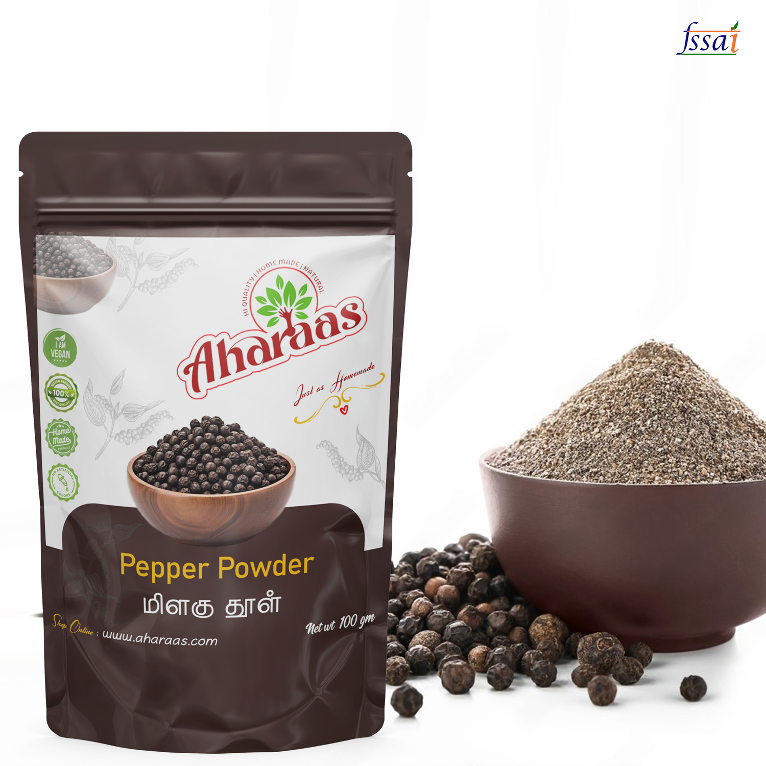 Aharaas black pepper powder